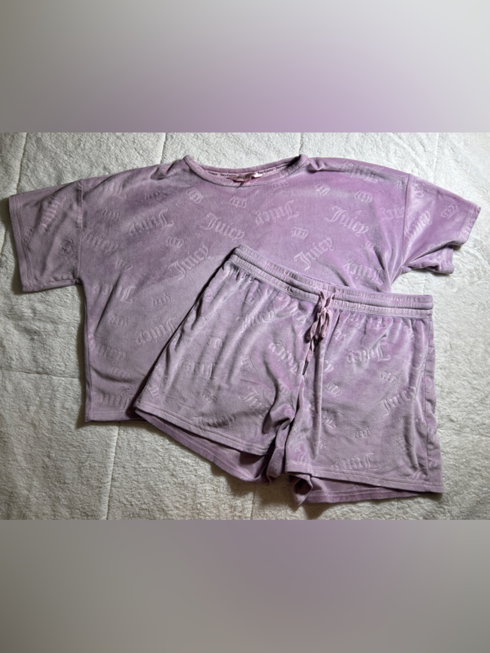 Juicy Couture Logo Tee & Shorts Sleepwear Set
